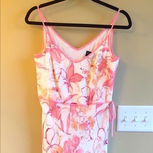 Ann Taylor 100% silk midi dress